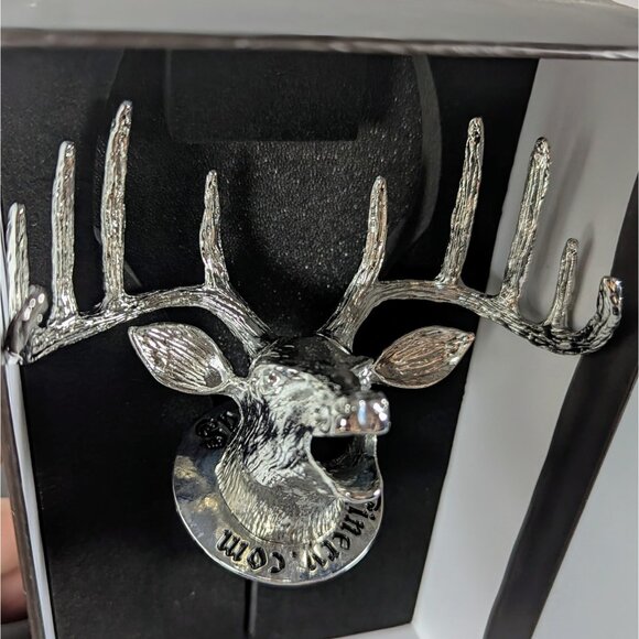 Wine bottle topper all metal Whitetail Buck, Spirit hills Winery, bottle stopper - Picture 1 of 7
